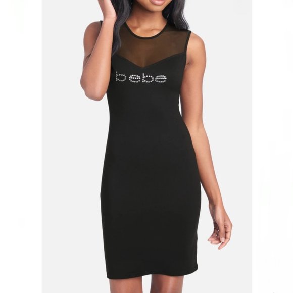 Bebe Dresses Bebe Logo Sleeveless Mesh Bodycon Dress Poshmark Bebe Dresses Bebe Logo Sleeveless Mesh Bodycon Dress Poshmark